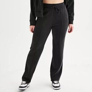 Elegant Charcoal Wide Leg Pants